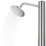 vidaXL Duș pentru grădină, 215 cm, oțel inoxidabil vidaXL Duș pentru grădină, 215 cm, oțel inoxidabil