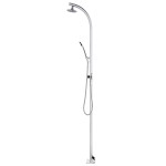 vidaXL Duș de grădină, 215 cm, aluminiu