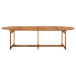 vidaXL Masă de grădină, 280x90x75 cm, lemn masiv de acacia