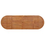 vidaXL Masă de grădină, 280x90x75 cm, lemn masiv de acacia