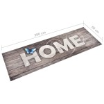 vidaXL Covoraș bucătărie, lavabil, imprimeu Home, 60x300 cm