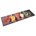 vidaXL Covoraș de bucătărie, lavabil, 60 x 180 cm, model linguri vidaXL Covoraș de bucătărie, lavabil, 60 x 180 cm, model linguri