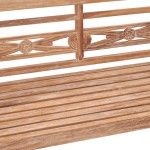 vidaXL Bancă Batavia, aspect văruit alb, 120 cm, lemn masiv de tec vidaXL Bancă Batavia, aspect văruit alb, 120 cm, lemn masiv de tec