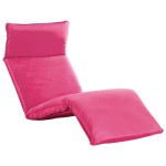 vidaXL Șezlong pliabil, roz, țesătură oxford vidaXL Șezlong pliabil, roz, țesătură oxford