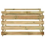 vidaXL Compostor de grădină din șipci 120x120x70 cm lemn de pin tratat vidaXL Compostor de grădină din șipci 120x120x70 cm lemn de pin tratat