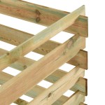 vidaXL Compostor de grădină din șipci 120x120x70 cm lemn de pin tratat vidaXL Compostor de grădină din șipci 120x120x70 cm lemn de pin tratat