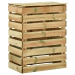 vidaXL Compostor de grădină din șipci, 80x50x100 cm, lemn pin tratat vidaXL Compostor de grădină din șipci, 80x50x100 cm, lemn pin tratat