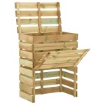 vidaXL Compostor de grădină din șipci, 80x50x100 cm, lemn pin tratat vidaXL Compostor de grădină din șipci, 80x50x100 cm, lemn pin tratat