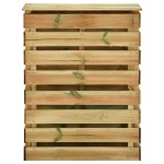 vidaXL Compostor de grădină din șipci, 80x50x100 cm, lemn pin tratat vidaXL Compostor de grădină din șipci, 80x50x100 cm, lemn pin tratat