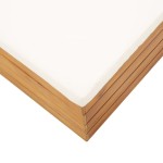 vidaXL Set masă de grădină&suport picioare cu pernă, lemn masiv acacia