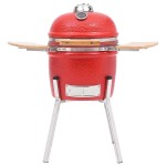 vidaXL Grătar cu afumătoare Kamado, ceramică, 81 cm vidaXL Grătar cu afumătoare Kamado, ceramică, 81 cm