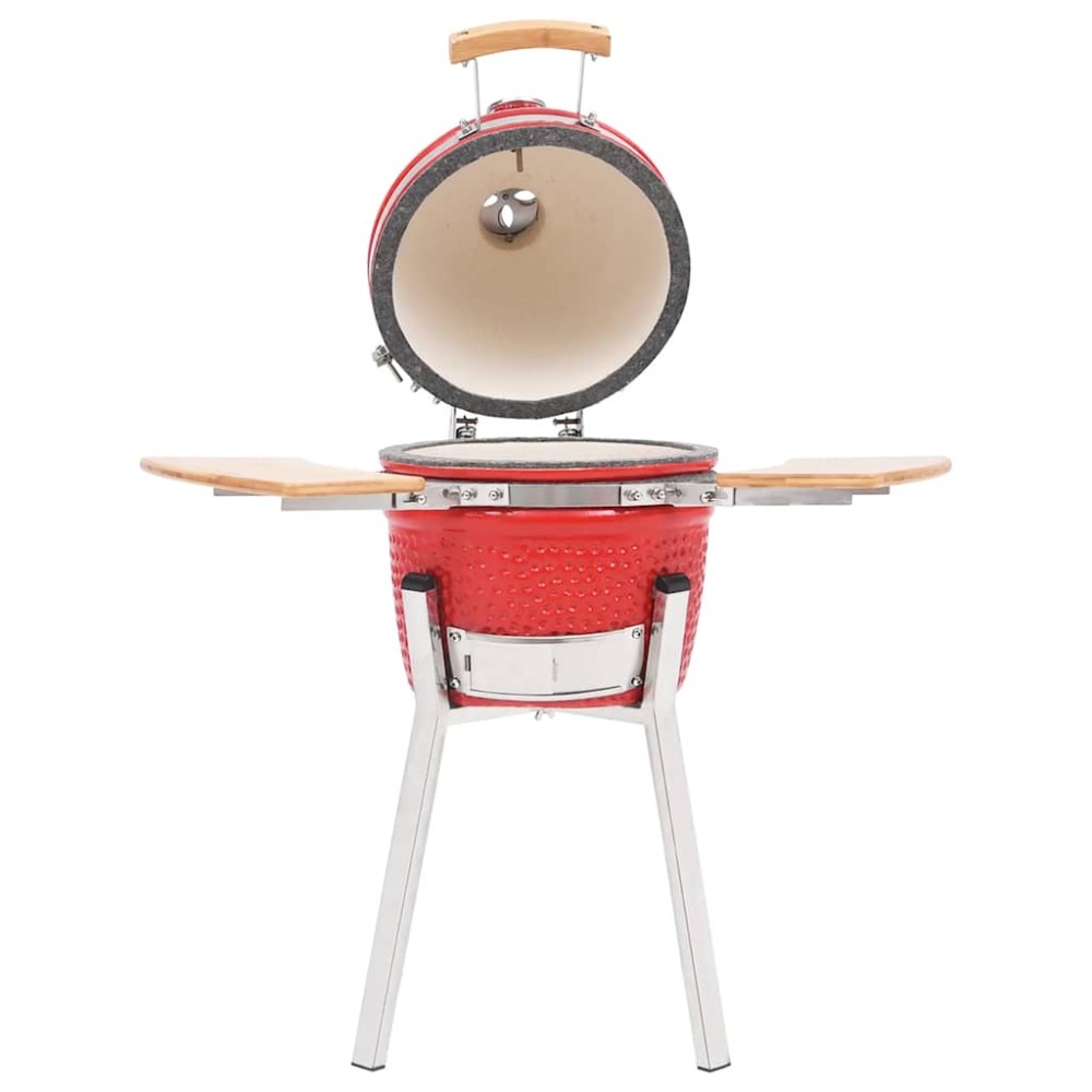 vidaXL Grătar cu afumătoare Kamado, 76 cm, ceramică