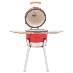vidaXL Grătar cu afumătoare Kamado, 76 cm, ceramică vidaXL Grătar cu afumătoare Kamado, 76 cm, ceramică