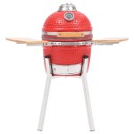 vidaXL Grătar cu afumătoare Kamado, 76 cm, ceramică vidaXL Grătar cu afumătoare Kamado, 76 cm, ceramică
