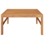 vidaXL Set mobilier grădină cu perne crem, 2 piese, lemn de tec