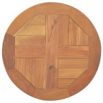 vidaXL Blat de masă, 40 cm, lemn masiv de tec, rotund, 2,5 cm vidaXL Blat de masă, 40 cm, lemn masiv de tec, rotund, 2,5 cm