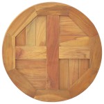 vidaXL Blat de masă, 40 cm, lemn masiv de tec, rotund, 2,5 cm vidaXL Blat de masă, 40 cm, lemn masiv de tec, rotund, 2,5 cm