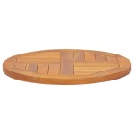 vidaXL Blat de masă, 50 cm, lemn masiv de tec, rotund, 2,5 cm