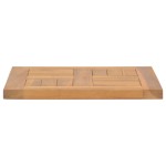 vidaXL Blat de masă, 50x50x2,5 cm, lemn masiv de tec, pătrat