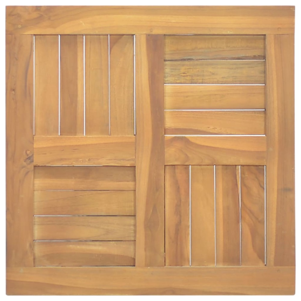 vidaXL Blat de masă, 50x50x2,5 cm, lemn masiv de tec, pătrat