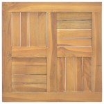 vidaXL Blat de masă, 50x50x2,5 cm, lemn masiv de tec, pătrat