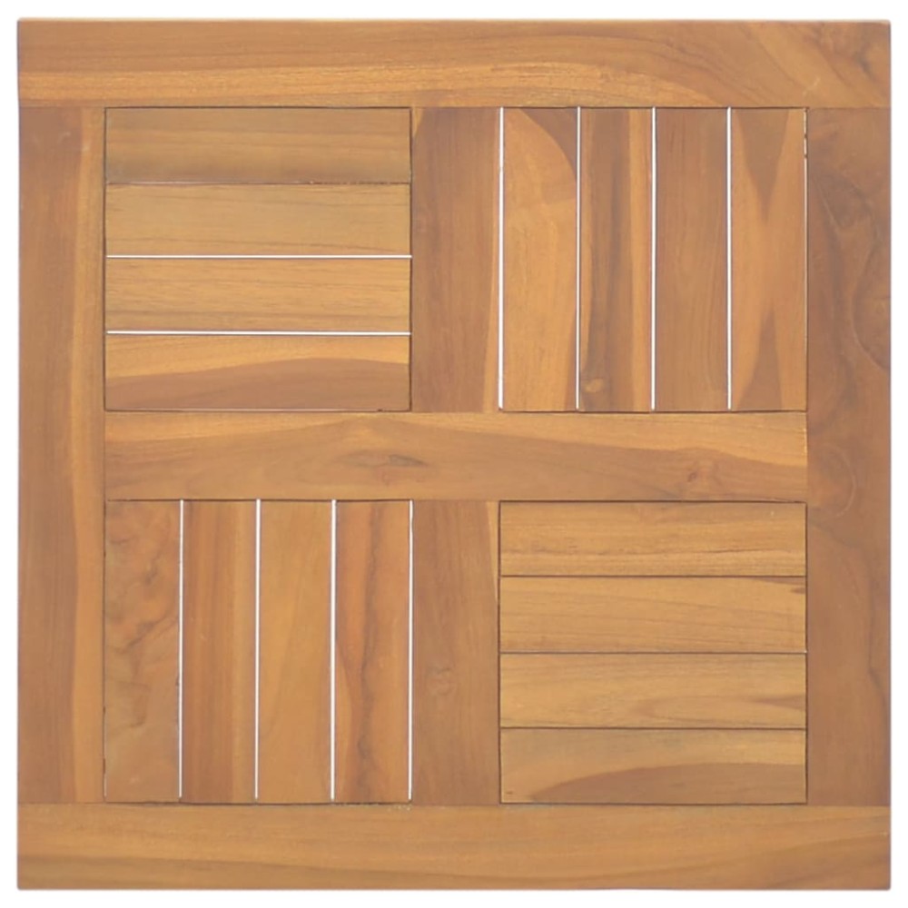 vidaXL Blat de masă, 50x50x2,5 cm, lemn masiv de tec, pătrat