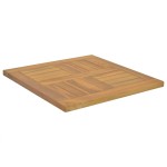 vidaXL Blat de masă, 50x50x2,5 cm, lemn masiv de tec, pătrat