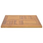 vidaXL Blat de masă, 50x50x2,5 cm, lemn masiv de tec, pătrat