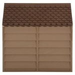 vidaXL Cușcă de câini, maro, 71x71,5x68 cm, PP vidaXL Cușcă de câini, maro, 71x71,5x68 cm, PP