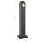 vidaXL Rezervor de grădină cu robinet, antracit, aspect piatră vidaXL Rezervor de grădină cu robinet, antracit, aspect piatră