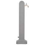 vidaXL Rezervor de grădină cu robinet, aspect piatră gri deschis vidaXL Rezervor de grădină cu robinet, aspect piatră gri deschis