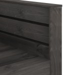 vidaXL Set mobilier de grădină paleți, 2 piese, gri, lemn pin tratat vidaXL Set mobilier de grădină paleți, 2 piese, gri, lemn pin tratat