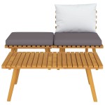 vidaXL Set mobilier de grădină cu perne, 3 piese, lemn masiv acacia vidaXL Set mobilier de grădină cu perne, 3 piese, lemn masiv acacia