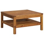 vidaXL Set mobilier grădină perne alb crem, 3 piese, lemn masiv acacia