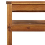 vidaXL Set mobilier grădină perne alb crem, 3 piese, lemn masiv acacia