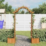 vidaXL Pergolă de grădină cu jardinieră, lemn masiv de brad vidaXL Pergolă de grădină cu jardinieră, lemn masiv de brad