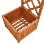 vidaXL Pergolă de grădină cu jardinieră, lemn masiv de brad vidaXL Pergolă de grădină cu jardinieră, lemn masiv de brad