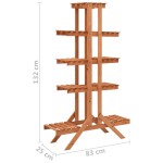 vidaXL Suport jardinieră, 83x25x132 cm, lemn masiv de brad vidaXL Suport jardinieră, 83x25x132 cm, lemn masiv de brad