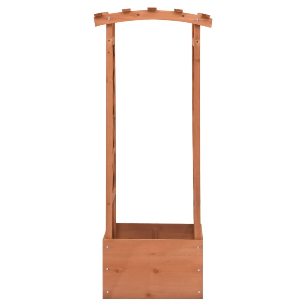 vidaXL Jardinieră cu spalier și arcadă, 49x39x117 cm, lemn de brad