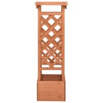 vidaXL Jardinieră cu spalier și arcadă, 49x39x117 cm, lemn de brad