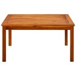 vidaXL Măsuță de cafea de grădină, 85x85x45 cm, lemn masiv acacia vidaXL Măsuță de cafea de grădină, 85x85x45 cm, lemn masiv acacia