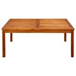 vidaXL Măsuță de cafea de grădină 110x110x45 cm lemn masiv acacia vidaXL Măsuță de cafea de grădină 110x110x45 cm lemn masiv acacia