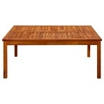 vidaXL Măsuță de cafea de grădină 110x110x45 cm lemn masiv acacia vidaXL Măsuță de cafea de grădină 110x110x45 cm lemn masiv acacia