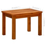 vidaXL Măsuță de cafea de grădină, 50x35x36 cm, lemn masiv acacia vidaXL Măsuță de cafea de grădină, 50x35x36 cm, lemn masiv acacia
