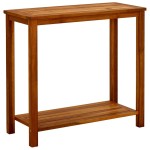 vidaXL Masă consolă de grădină 80x35x75 cm lemn masiv de acacia vidaXL Masă consolă de grădină 80x35x75 cm lemn masiv de acacia