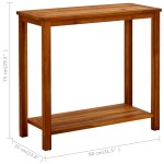 vidaXL Masă consolă de grădină 80x35x75 cm lemn masiv de acacia vidaXL Masă consolă de grădină 80x35x75 cm lemn masiv de acacia