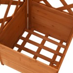 vidaXL Jardinieră colț cu spalier, 40x40x150 cm, lemn masiv brad vidaXL Jardinieră colț cu spalier, 40x40x150 cm, lemn masiv brad