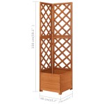 vidaXL Jardinieră colț cu spalier, 40x40x150 cm, lemn masiv brad vidaXL Jardinieră colț cu spalier, 40x40x150 cm, lemn masiv brad