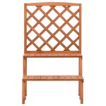vidaXL Suport plante cu spalier, 70x42x115 cm, lemn masiv de brad vidaXL Suport plante cu spalier, 70x42x115 cm, lemn masiv de brad