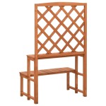 vidaXL Suport plante cu spalier, 70x42x115 cm, lemn masiv de brad vidaXL Suport plante cu spalier, 70x42x115 cm, lemn masiv de brad